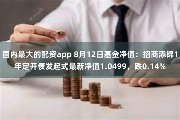 国内最大的配资app 8月12日基金净值：招商添锦1年定开债发起式最新净值1.0499，跌0.14%