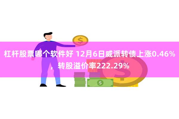 杠杆股票哪个软件好 12月6日威派转债上涨0.46%，转股溢价率222.29%